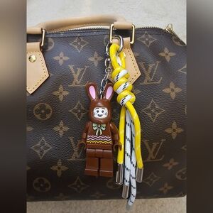 Customized LEGO Chocolate Bunny Key Light/Bag Charm